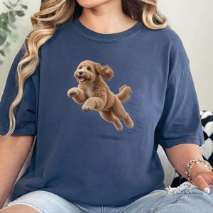 Goldendoodle Mom Shirt, Golden Doodle Gift, Goldendoodle Dog Tee, Doodle Owner Gift, Comfort Colors Dog T image 2