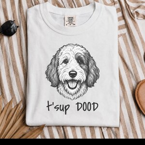 Comfort Colors Sheepadoodle Sweatshirt | T'sup Dood Goldendoodle Sweatshirt | Aussiedoodle Crewneck | Bernedoodle Labradoodle Sheepadoodle image 7