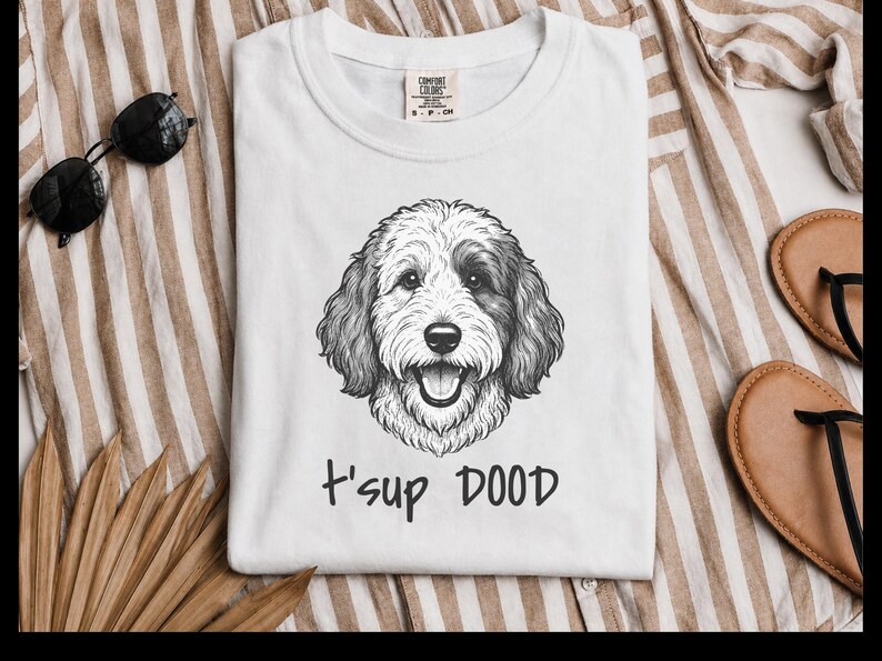 Comfort Colors Sheepadoodle Sweatshirt | T'sup Dood Goldendoodle Sweatshirt | Aussiedoodle Crewneck | Bernedoodle Labradoodle Sheepadoodle image 7