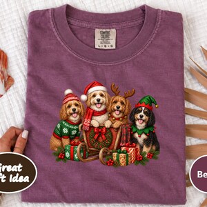 Cavapoo Christmas Shirt, Cavapoo Mom Gift, Holiday Dog Shirt, Christmas Puppy Sweatshirt, Festive Dog Lover Tee image 10