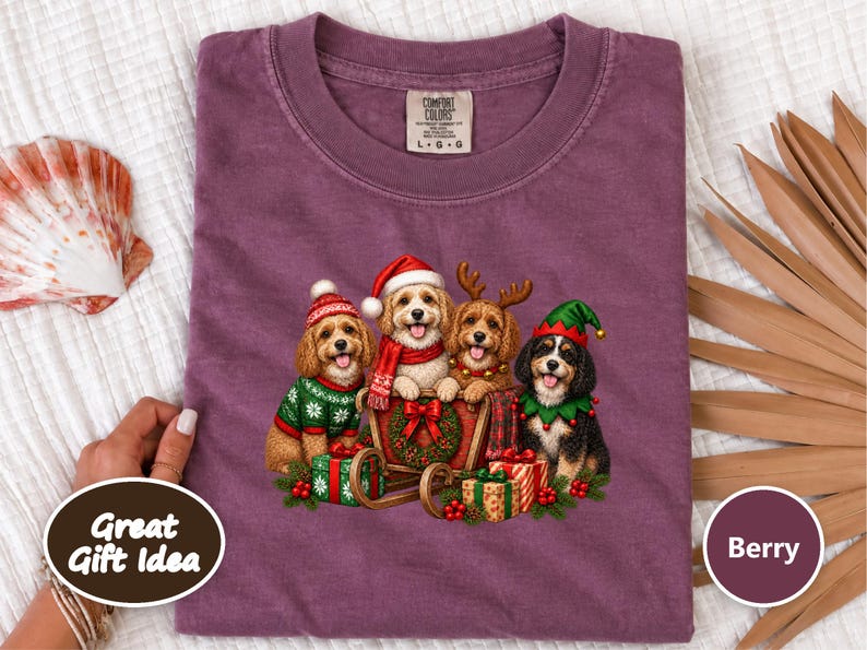 Cavapoo Christmas Shirt, Cavapoo Mom Gift, Holiday Dog Shirt, Christmas Puppy Sweatshirt, Festive Dog Lover Tee image 10