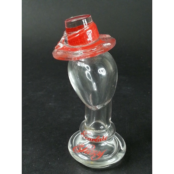 Rare BACCARAT France Crystal Glass RED SCARLET De… - image 1