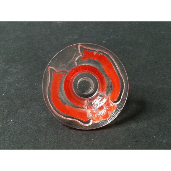 Rare BACCARAT France Crystal Glass RED SCARLET De… - image 6