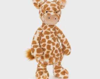 Peluche de jirafa tímida Jellycat, tamaño mediano (30,48 cm), peluche suave.