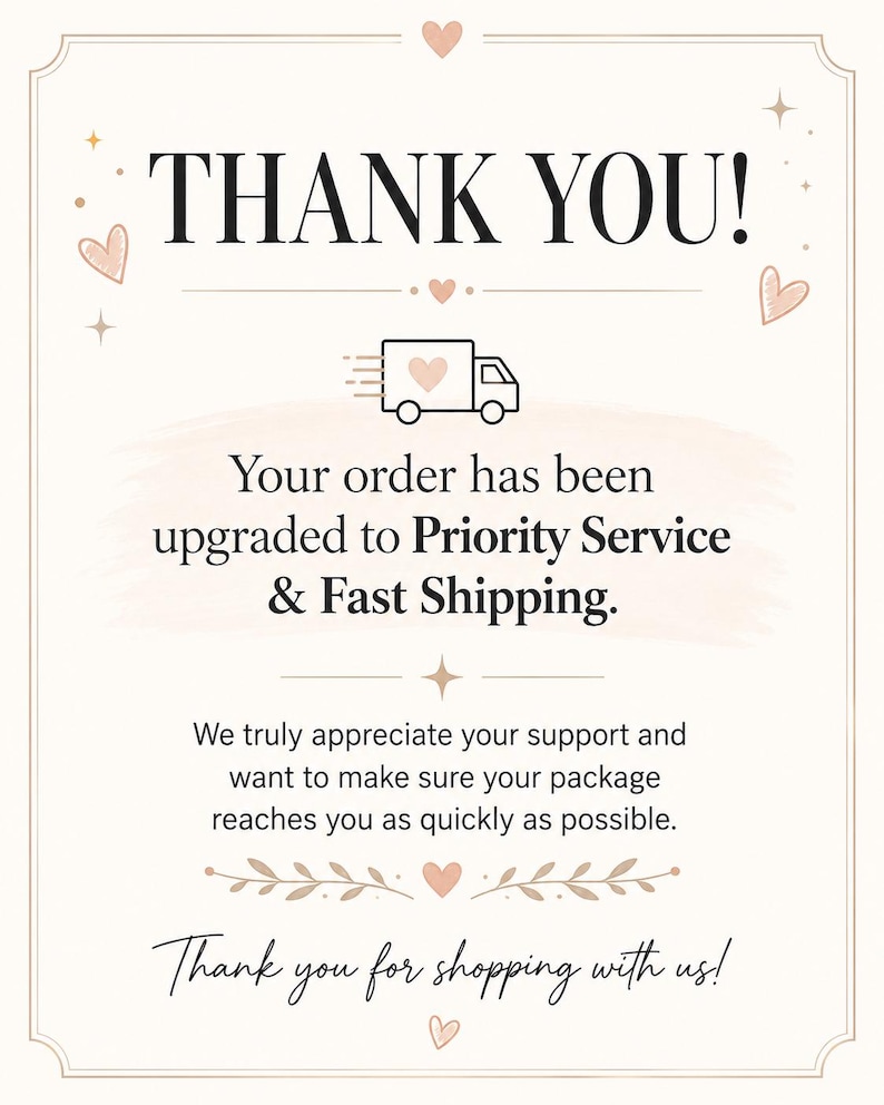 Digital File - Priority Processing & Shipping Upgrade Service image 1