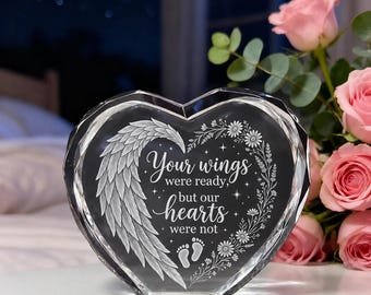 Gepersonaliseerde baby Memorial-nachtlampje, miskraam Memorial Crystal Ball-nachtlampje, Angel Baby Memorial-cadeaus, babyverlies, sympathiecadeau