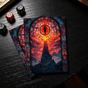 Sauron MTG-kortfodral, matta kortfodral, spelpresent, kortleksskydd i standardstorlek