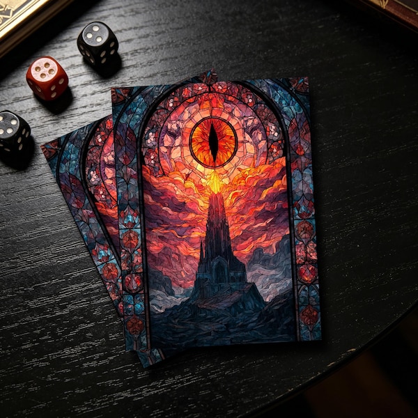 Sauron LotR  MTG Card Sleeves, Matte  Card Sleeves, Gamer Gift, Standard Size Deck Protector
