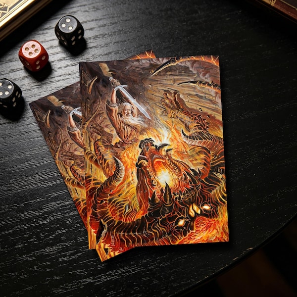 LotR MTG Card Sleeves, Matte  Card Sleeves, Gamer Gift, Standard Size Deck Protector