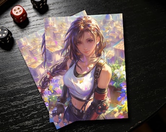 FF14 Tifa MTG Card Sleeves, Matte  Card Sleeves, Gamer Gift, Standard Size Deck Protector
