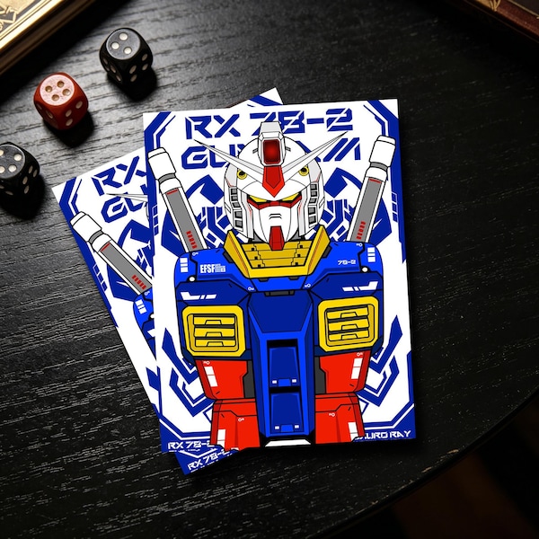 Gundam MTG Card Sleeves, Matte  Card Sleeves, Gamer Gift, Standard Size Deck Protector