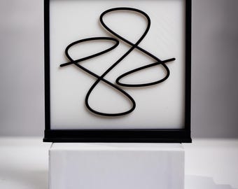 Math Is Beautiful Framed Sculpture | Custom Math Art from Your Birth Date