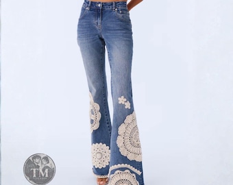 Vintage Tornado Mart Flare Jeans Size 31 Tornado Mart Button Fly