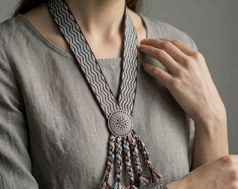 Cadeauset met geweven slabbetjes en armbanden