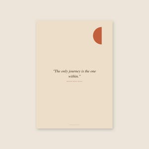 Rainer Maria Rilke Quote Print | Minimalist Typography (Digital Download)