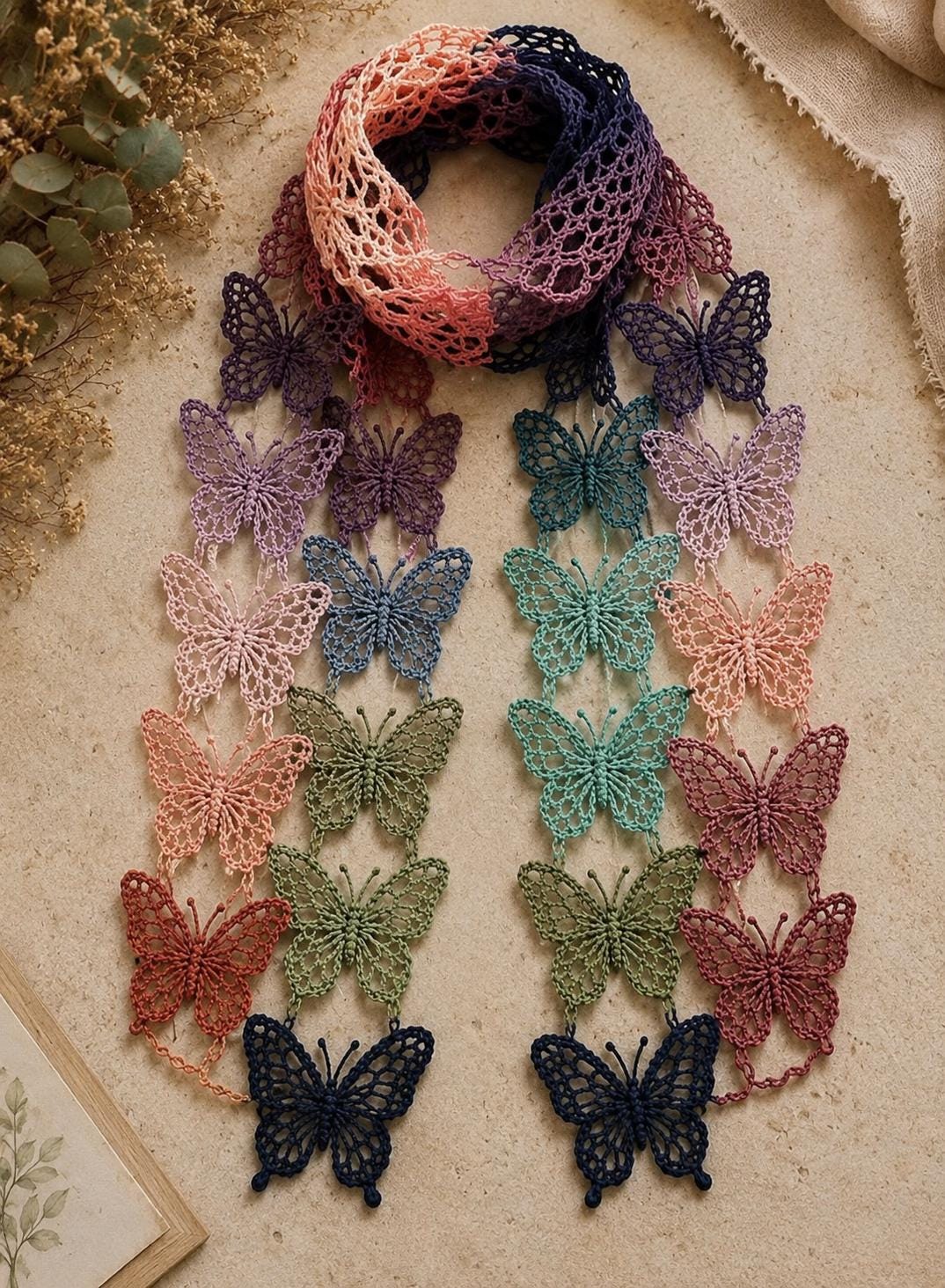 Lace Butterfly Scarf Pattern