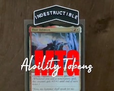 MTG Ability Tokens Set STL | 16 Magic The Gathering Keyword Ability Tokens | 3D Printable Digital Download
