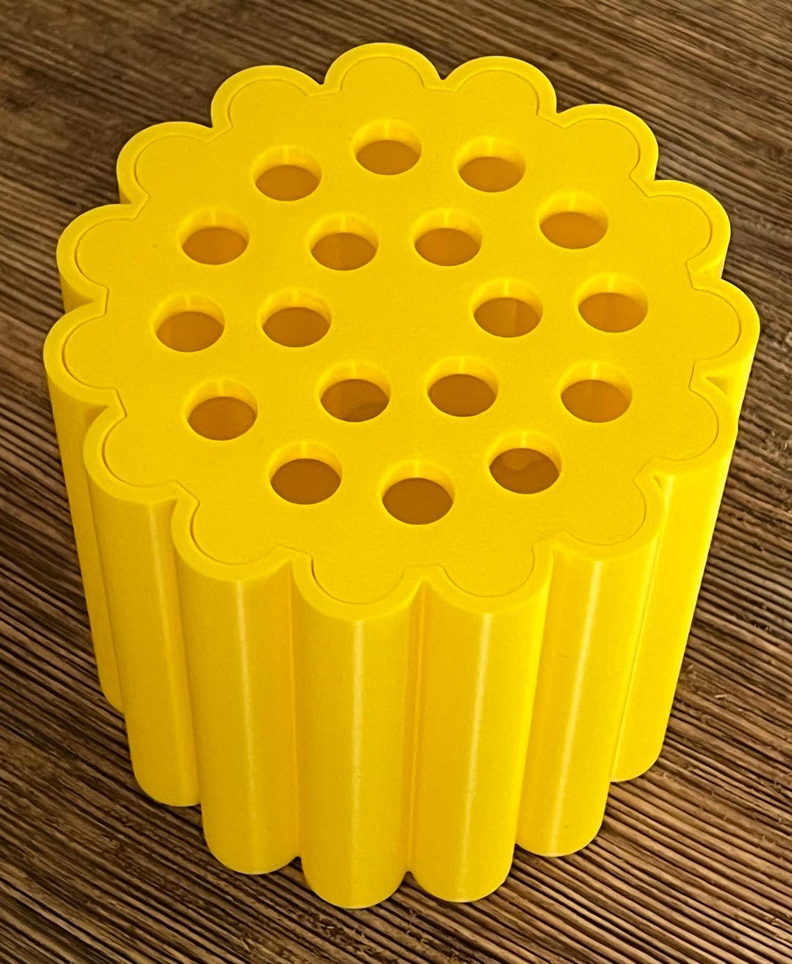 3D Printed Vase STL for Brick Built Flowers, Digital Download Vase with Lid for Brick Floral Arrangements
