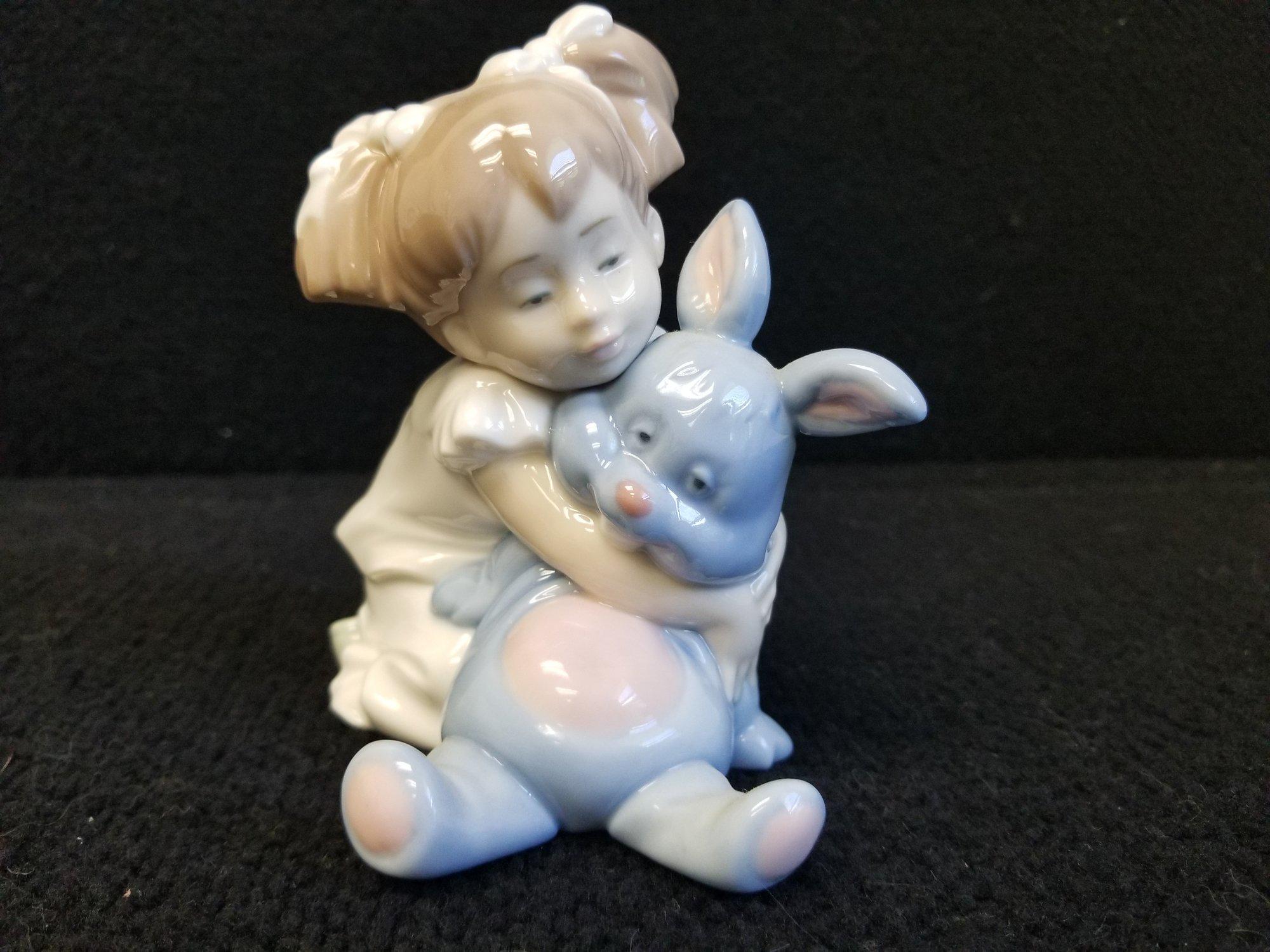 Lladro Girl With Bunny Rabbit - Etsy