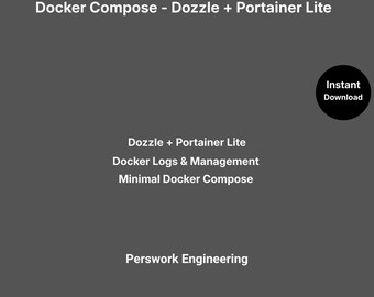 Docker Compose Dozzle + Portainer Lite | Gestion minimale des journaux et des conteneurs | Pack de démarrage pour labo perso | Modèle d'installation facile