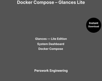 Docker Compose : Glances Lite Edition — Tableau de bord de surveillance du système Web