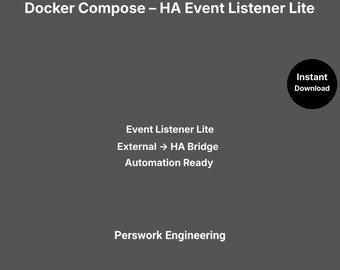 Docker Compose : HA Event Listener Lite — Événement externe simple → Pont Home Assistant