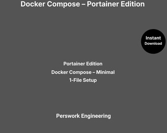 Docker Compose – Édition Portainer (Minimale) | Modèle YAML de démarrage simple | Labo personnel | Installation facile