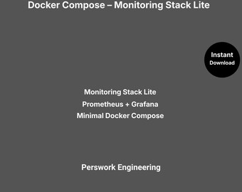 Docker Compose Monitoring Stack Lite | Prometheus + Grafana | Modèle d'auto-hébergement minimal | Installation facile | Pack de démarrage pour laboratoire personnel