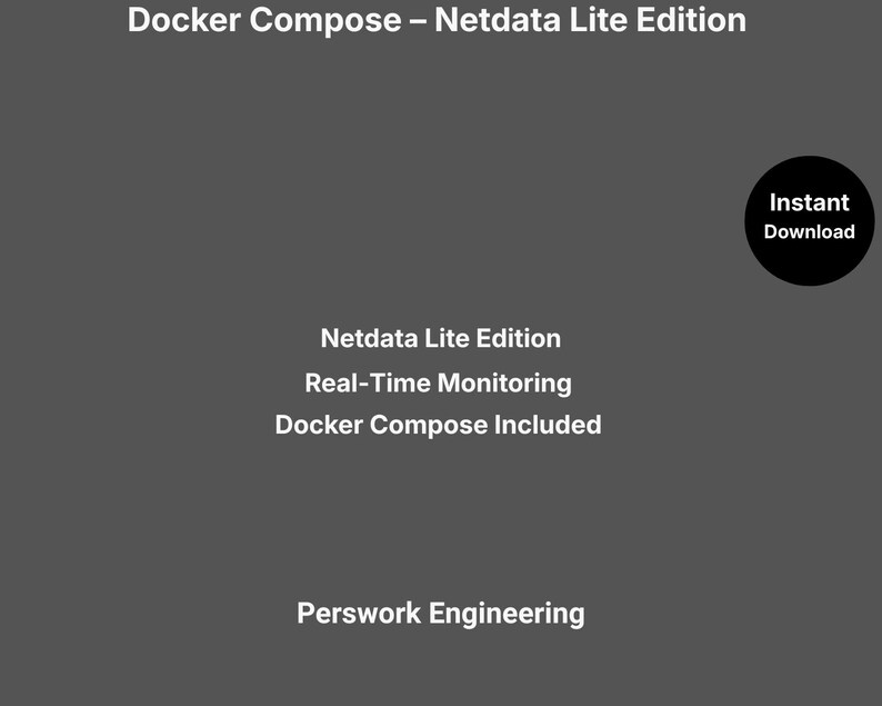 Docker Compose: Netdata Lite Edition — Real‑Time System Monitoring Stack image 1