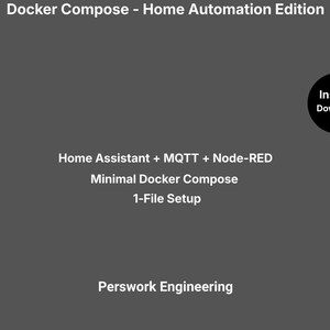 Docker Compose Minimal Stack • Home Assistant + MQTT + Node‑RED • Single‑File YAML • Smart Home Starter Template