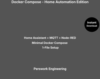 Configuration minimale Docker Compose • Home Assistant + MQTT + Node-RED • Fichier YAML unique • Modèle de démarrage pour maison connectée