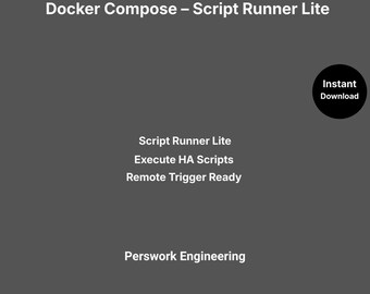 Docker Compose : HA Script Runner Lite — Exécuteur de scripts distant simple pour Home Assistant