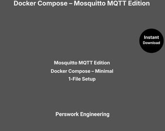 Docker Compose – Mosquitto MQTT-utgåva (minimal) | Simple Starter YAML | Hemassistent | Enkel installation