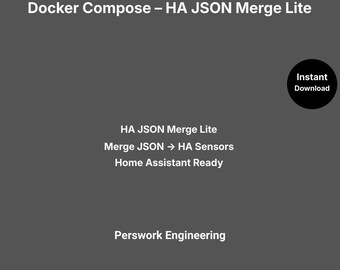 Docker Compose : HA JSON Merge Lite — Combinez plusieurs objets JSON pour Home Assistant