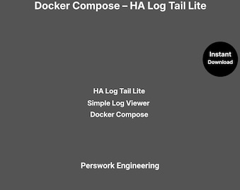 Docker Compose : HA Log Tail Lite — Visionneuse de journaux simple pour laboratoire personnel