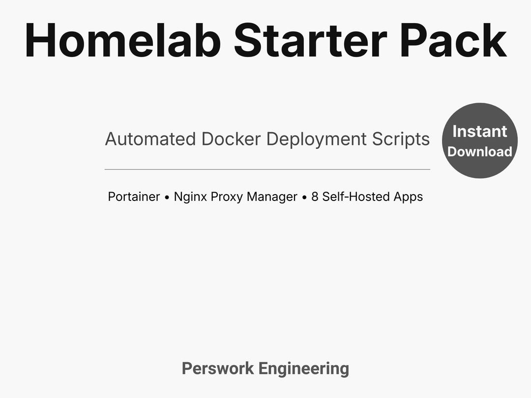 Homelab Starter Pack – Automated Docker Deployment Scripts for Self ...