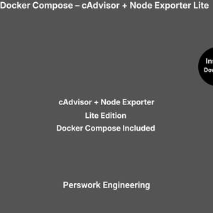 Docker Compose: cAdvisor + Node Exporter (Lite Edition) — Container & System Metrics