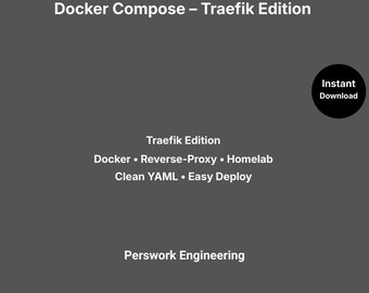 Docker Compose – Traefik (Édition minimale) | Modèle de proxy inverse | YAML minimal