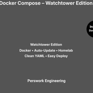 Docker Compose – Watchtower (Minimal Edition) • Auto‑Update Containers • Homelab • Self‑Hosting