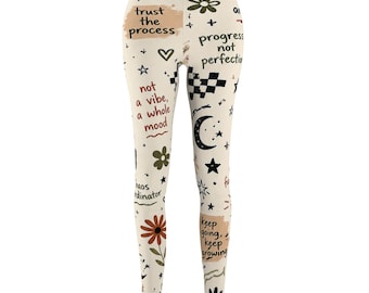 Leggings de motivación caótica "Haciéndolo de todos modos"