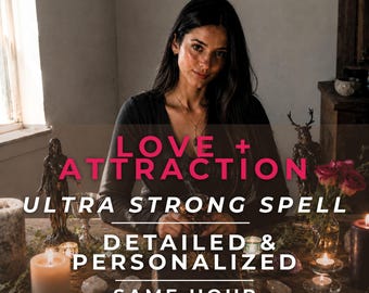Love Attraction Spell Casting, Personalized Love Ritual, Soulmate & Romance Manifestation, Same Hour