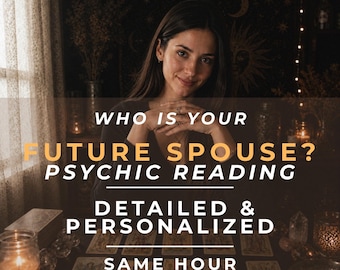 Future Spouse Psychic Reading, Extremely Deep and Detailed, 1 Hour Delivery, Love Reading, Soulmate & Marriage Prediction
