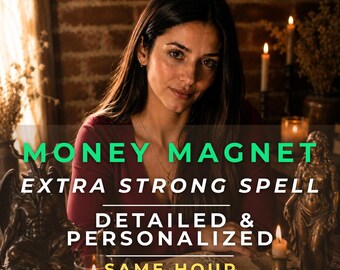 Money Magnet Spell Casting, Personalized Prosperity Ritual, Financial Abundance Manifestation, Make Me Rich, Same Hour