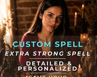 CUSTOM Spell Casting, You Choose What You Want, Personalized Spiritual Ritual, Manifestation & Energy Work, Same Hour