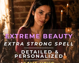 Extreme Beauty Spell Casting, Personalized Beauty Ritual, Confidence & Attraction Manifestation, Same Hour