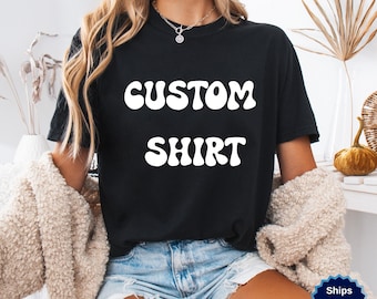 Custom Personalized T-Shirt with Name or Message - Gift for Birthdays, Anniversaries, Weddings, Special Occasions and Family Cruise & Event