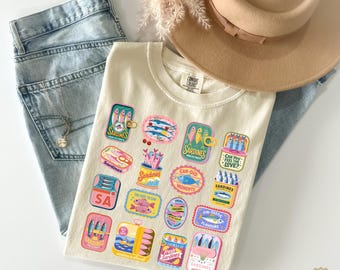 Comfort Colors® Sardines Shirt, Vintage Sardine Can Shirt, Retro Tin Fish Shirt, Mediterranean Food Shirt, Coastal Aesthetic Tee, Foodie Tee