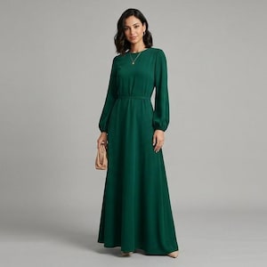 Emerald Dresses Modest - Etsy