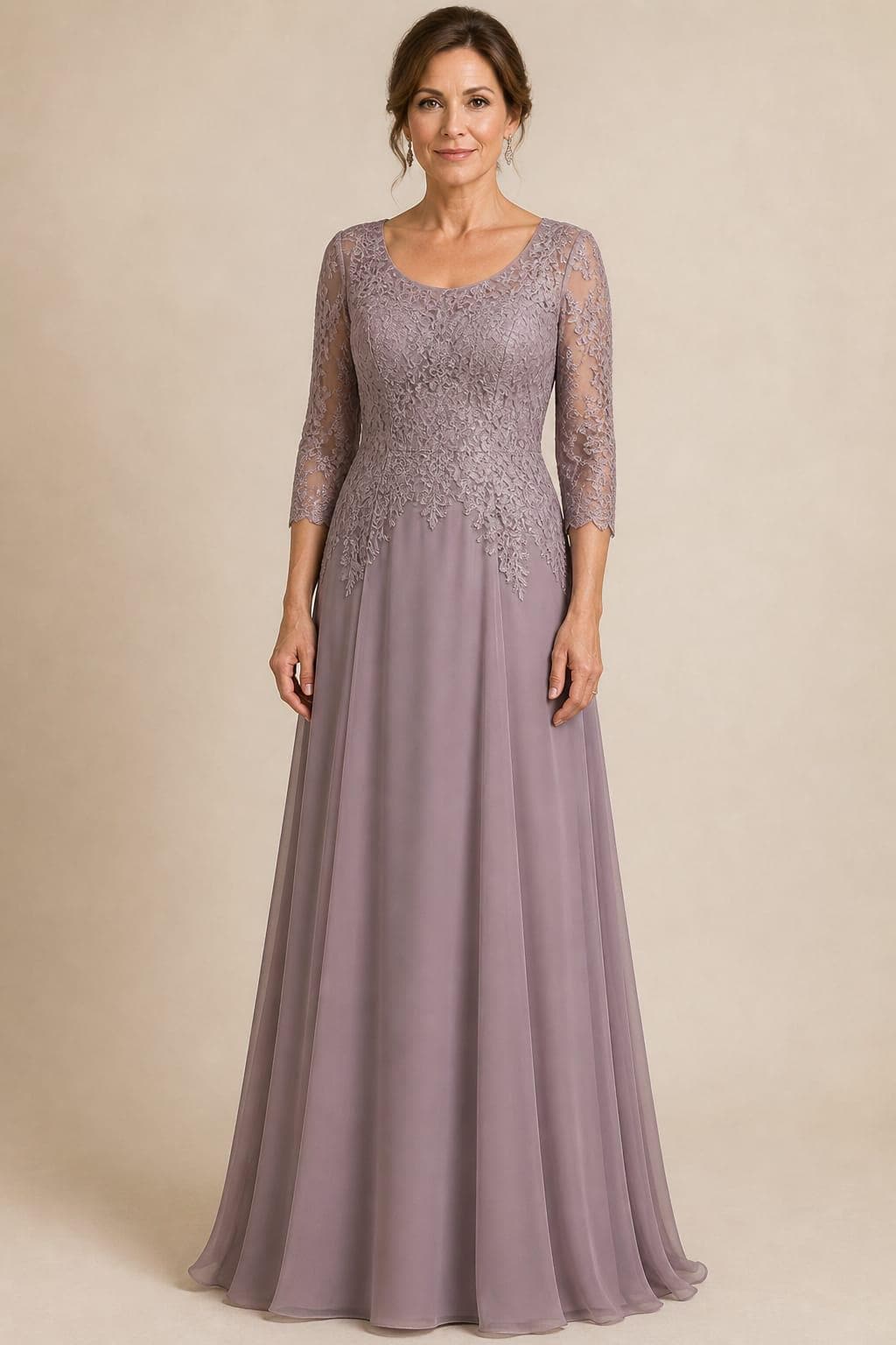 sachin and babi light blue dress Mustard mother-of-the-bride dress with floral detail and cape sleeves main image 0