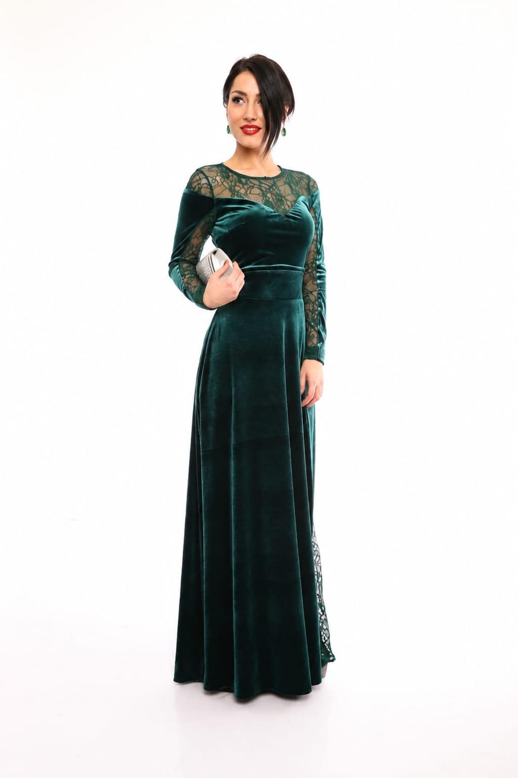 slim fit dress slacks Open-Back La Femme Long Lace Prom Dress main image 1